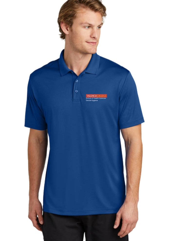 Male Valencia College Dental Hygiene Program Royal Blue Polo