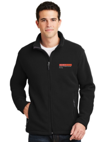 Male Valencia College Black Fleece Jacket Valencia College School of Nursing Uniforms