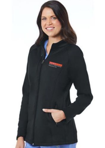Female Valencia College Respiratory Care Black Fleece Jacket