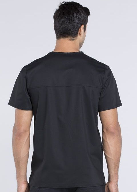 Male Valencia College Respiratory Care Program Pewter Scrub Top