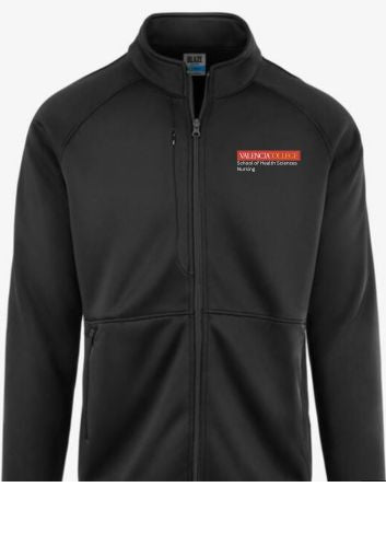 Male Valencia College Black Fleece Jacket